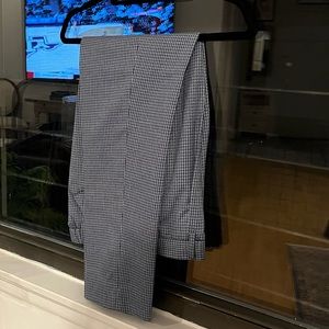 Scotch and Soda Blake Pant Trouser Blue Pattern Summer Pleated